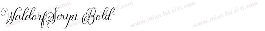 WaldorfScript Bold字体转换